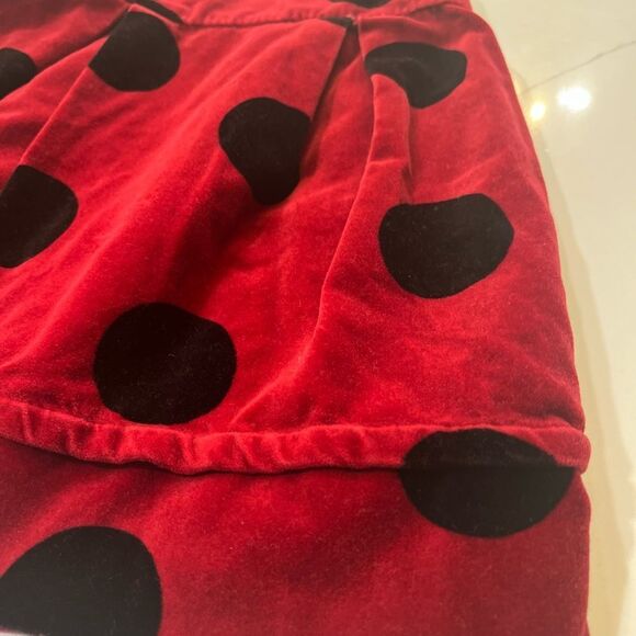 Velour Bubble Skirt with Pleats - Picture 3 of 6